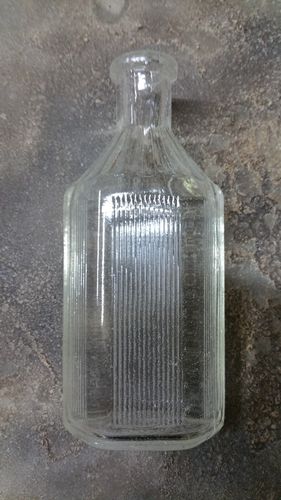 Crashglas Medizinflasche Klein  klar