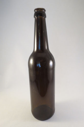 Crashglas Weinflasche Braun 0,7l