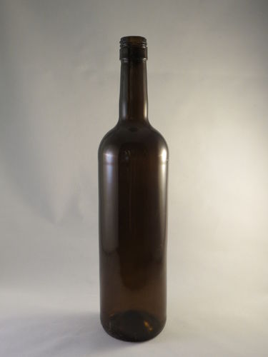 Crashglas Weinflasche Braun 0,7l