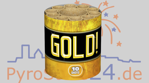 Lesli Gold 10 Schuss Feuerwerksbatterie